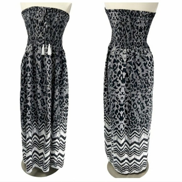 Gypsie Blu Maxi Dress Leopard Print - Picture 2 of 6